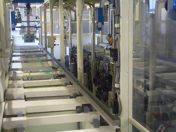 electric plating line for small turned parts